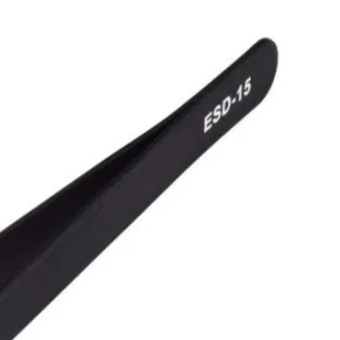 ESD-15 Black Tweezer Cross Tip Anti-Static - Image 5