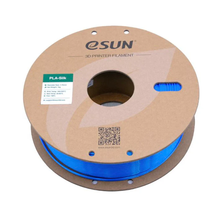 eSun 1.75mm PLA-Silk Filament 1kg Blue Color - Image 2