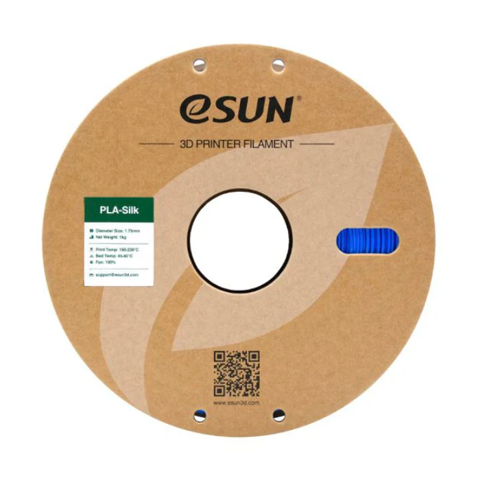 eSun 1.75mm PLA-Silk Filament 1kg Blue Color - Image 4