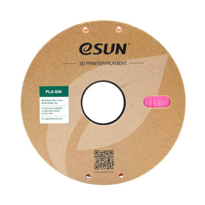 eSun 1.75mm Silk PLA Filament 1kg/roll Pink Color - Image 4