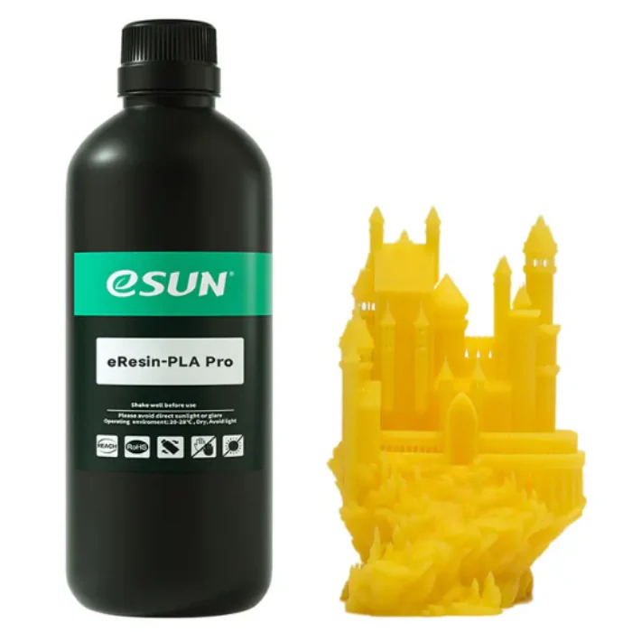 eSun eResin-PLA Pro 1kg Bottle Yellow Color - Image 2