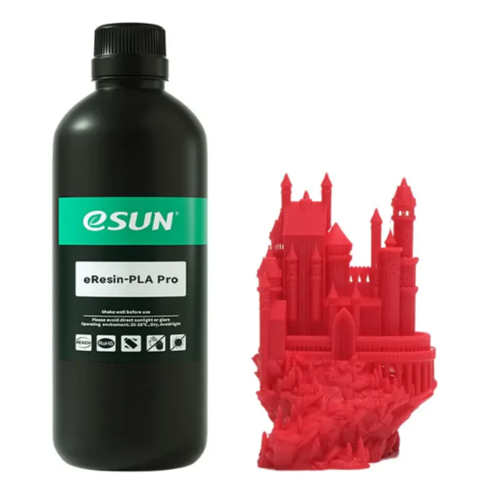 eSun eResin-PLA Pro Red 1kg Bottle - Image 2