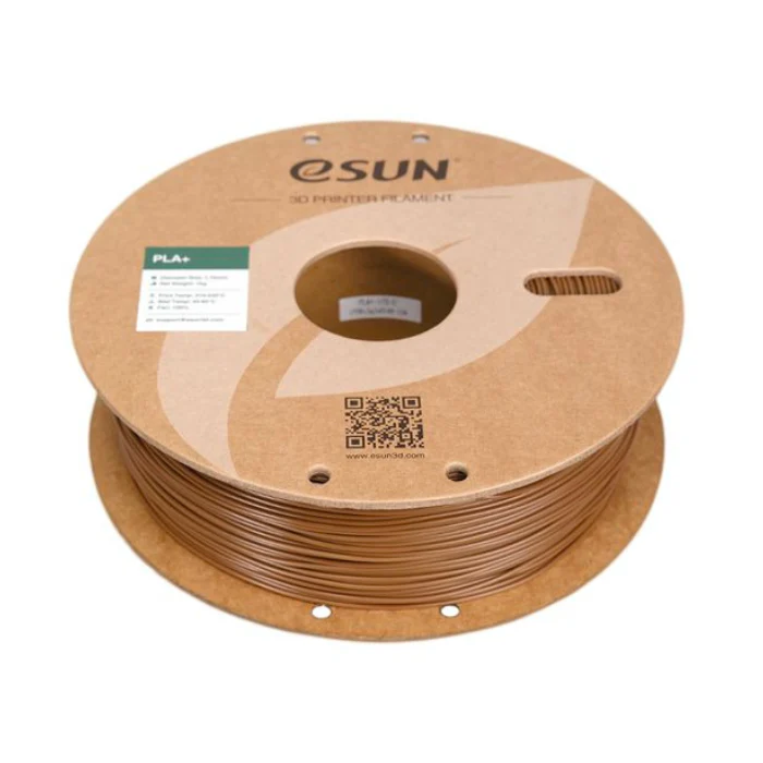 eSun PLA+ 1.75mm 1kg 3D Printing Filament Brown Color - Image 2