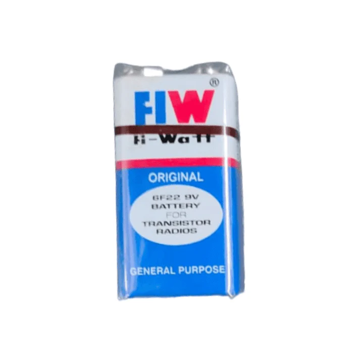 FIW 6F22 9V Battery with Connector - Image 2