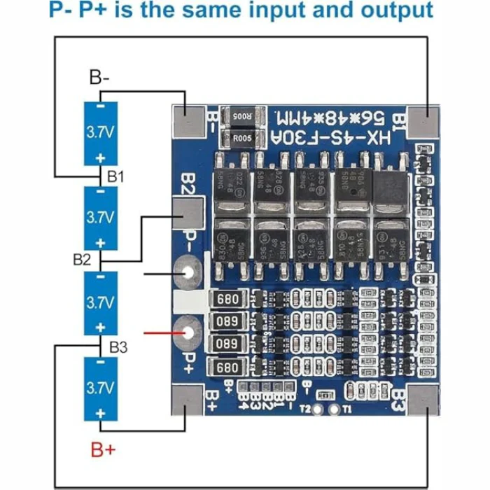 Flash 4S 30A 148V Li-Ion Lithium 18650 Battery Protection Board - Image 4