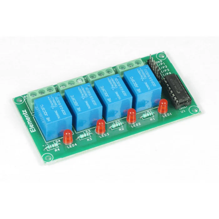 Four CHANNEL 12V ULN2003 BASED RELAY BOARD MODULE - Image 2