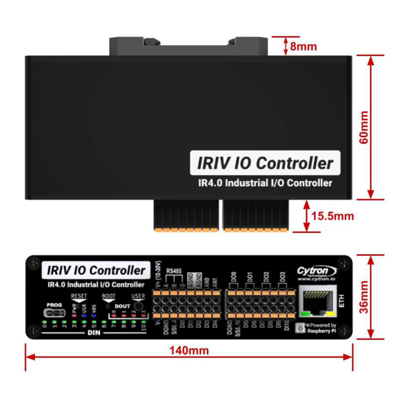 IRIV-IOC RP2350 IR4.0 Industrial I/O Controller - Image 7