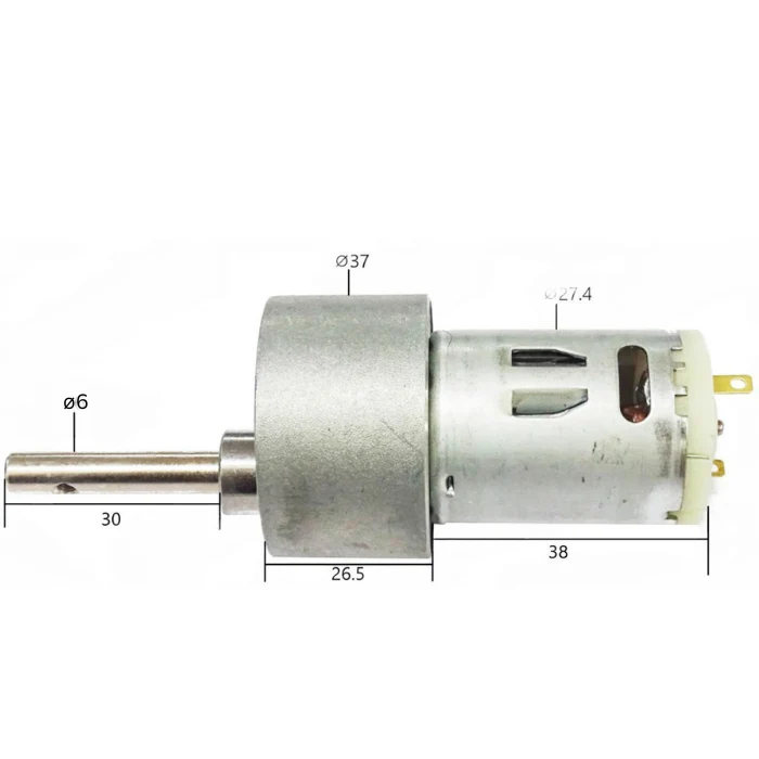 Johnson 12V 30 RPM DC Geared Motor (Grade A) - Image 3
