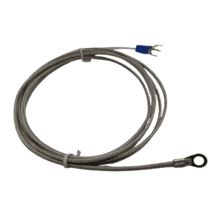 K Type Patch Surface End Face Thermocouple Cold Pressure Nose Probe PT100 Temperature Sensor SMD Round Hole Temperature Probe (1 Meter) - Image 2