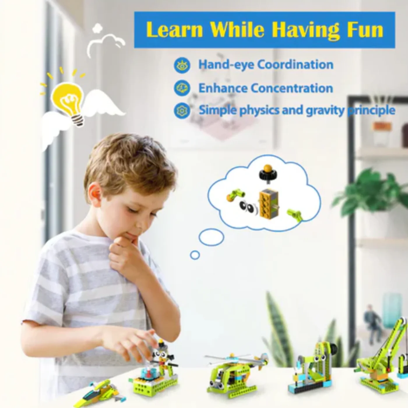 Makerzoid 100-in-1 STEAM Building Blocks Set Educational Toy for Kids 6+ Years Old - Image 2