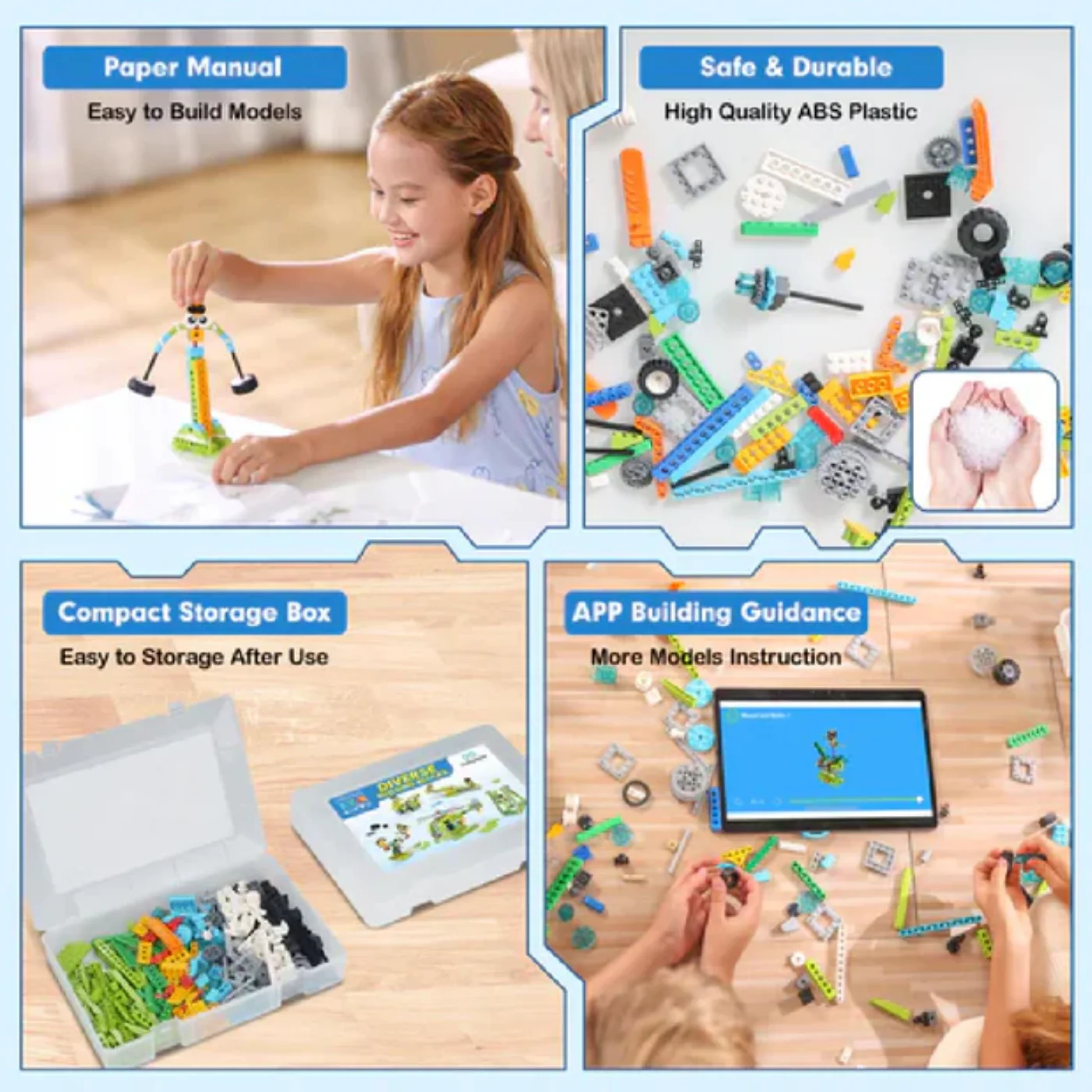 Makerzoid 100-in-1 STEAM Building Blocks Set Educational Toy for Kids 6+ Years Old - Image 3