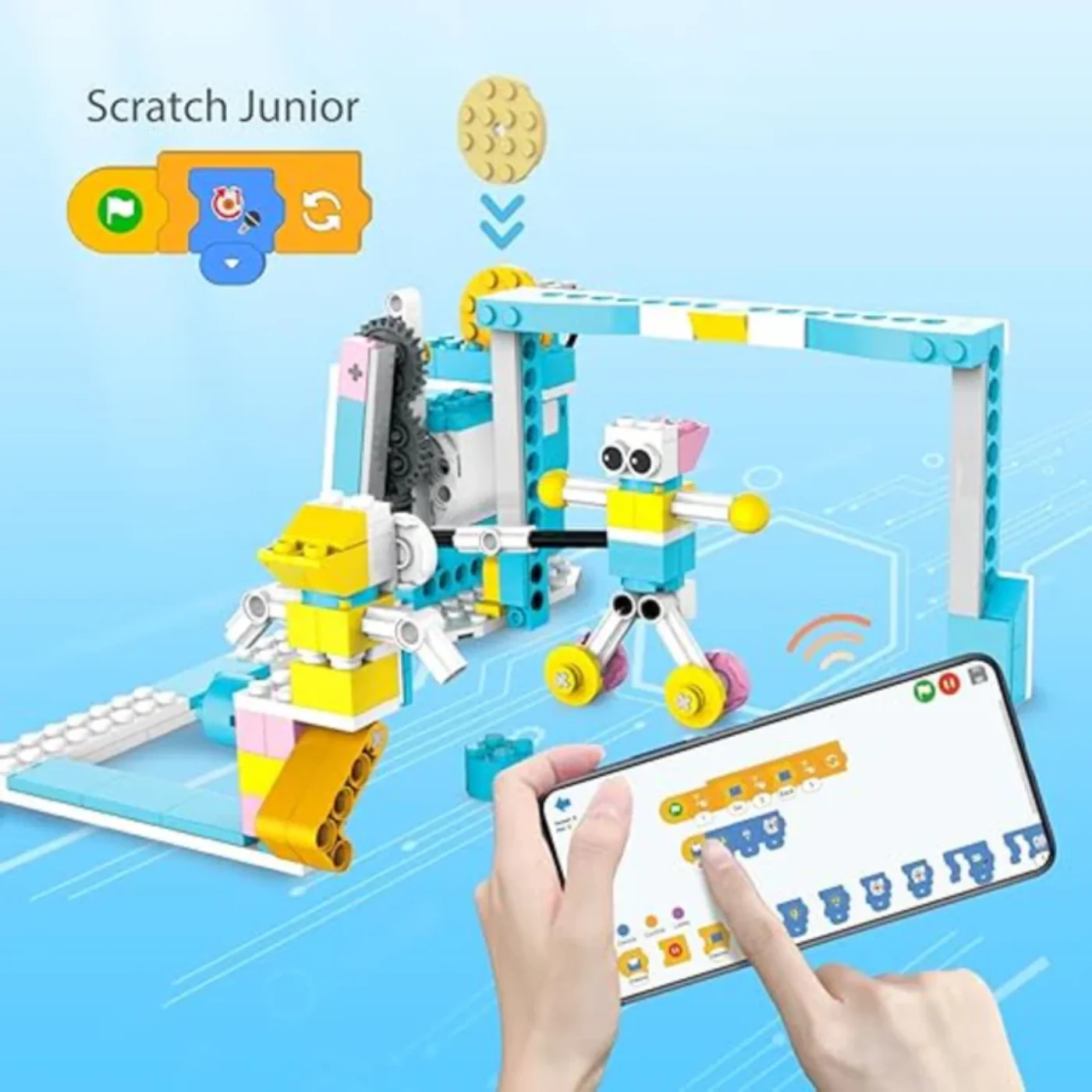 Makerzoid 200-in-1 RC Scratch Junior Coding Smart Robot Toy - Educational Robotics Kits for Kids - Image 3