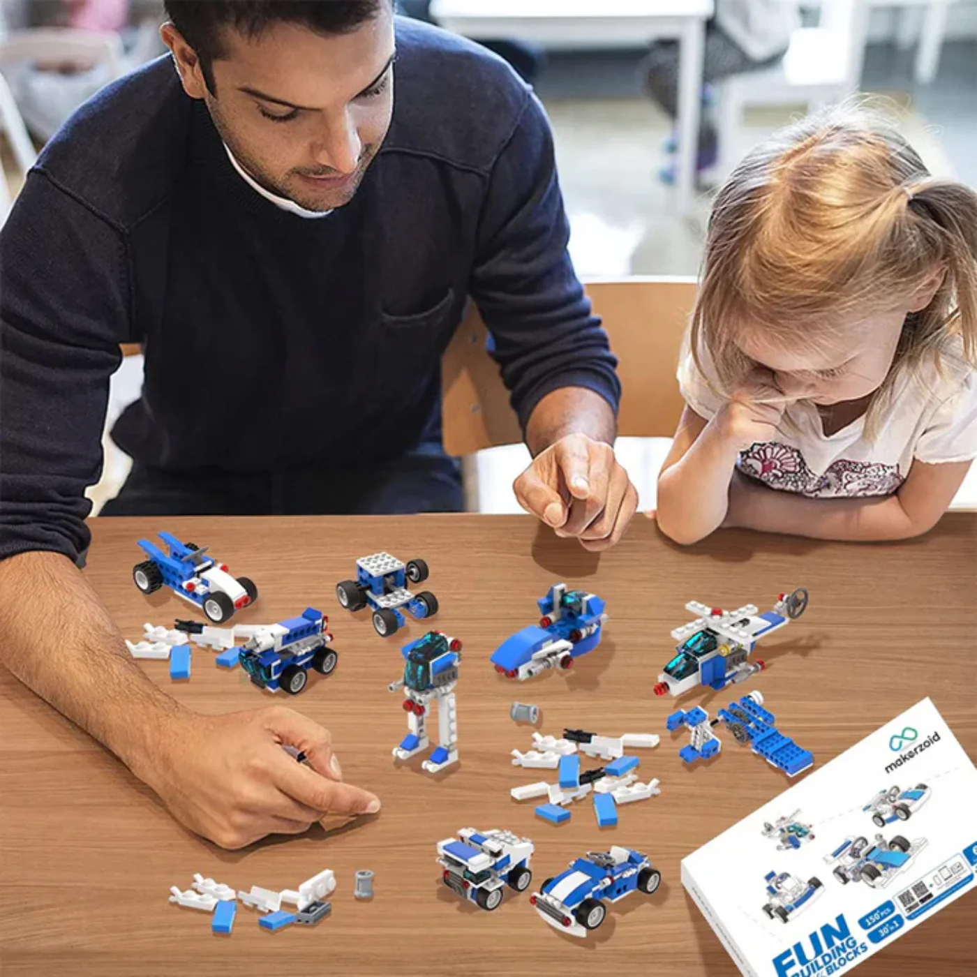 Makerzoid 30-in-1 DIY Fun Building Blocks Set - Educational STEM Toys for Kids - Image 6