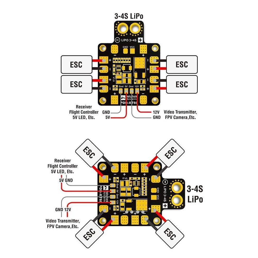 Matek Systems PDB-XT60 Power Distribution Board - Image 2