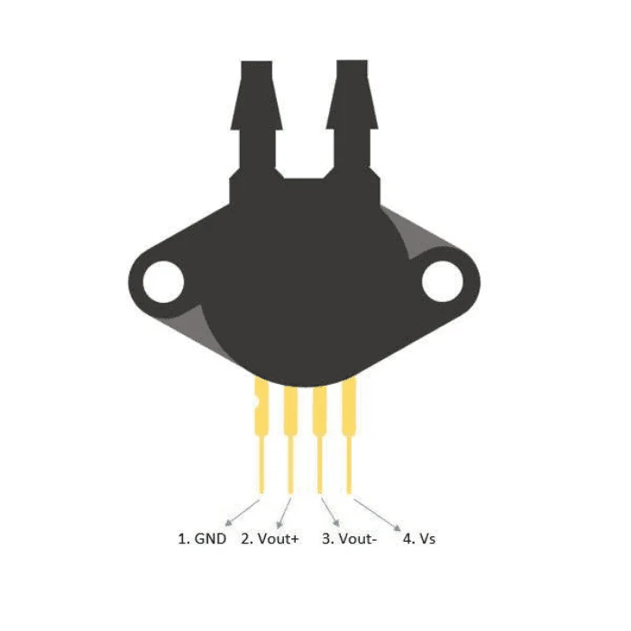 MPX10DP Differential Pressure Sensor - Image 3