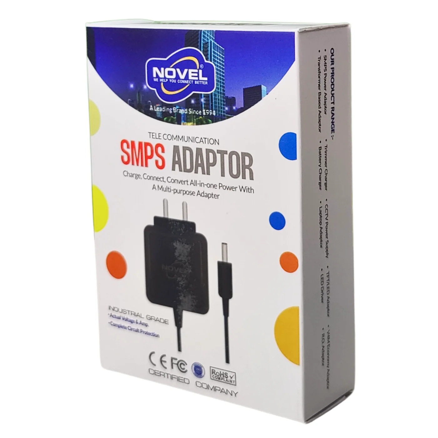 NOVEL 12V 1Amp Industrial Grade SMPS Power Adapter - Image 2