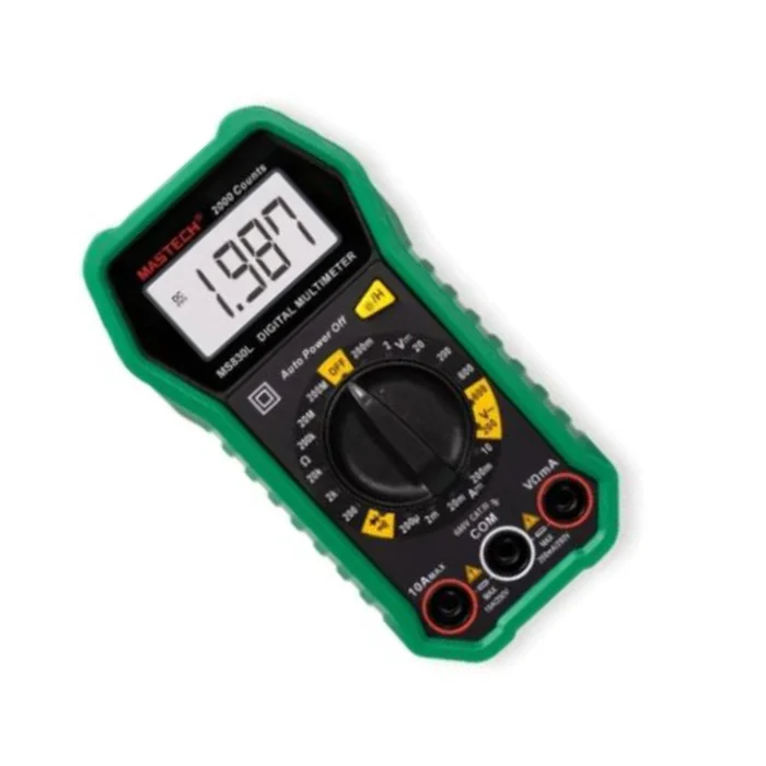 Original Mastech MS830L Digital Pocket Multimeter with Probes - Image 2