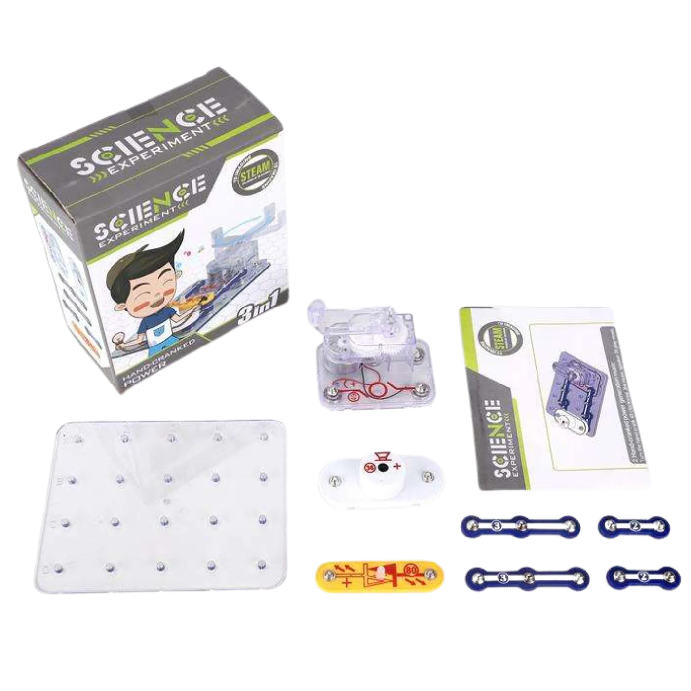 Pludo Human Power Generator Science Kit - Electromagnetic Induction Model for Grades 1-2 | Ages 6-7 - Image 3