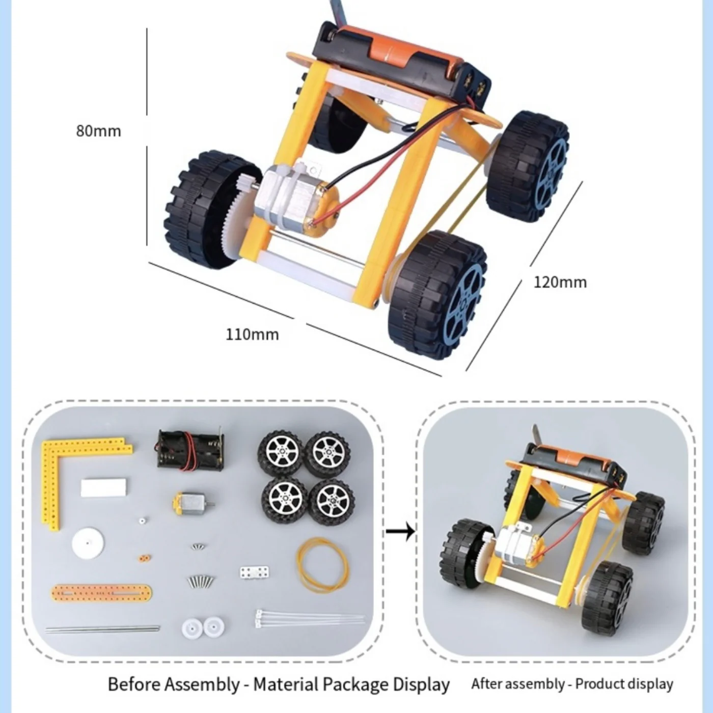 Pludo STEM Kit DIY Rover Builder – Mechanics of Motion DIY Kids Learning Toy for Kids 8–11 | Grade 3–5 Motion & Force Model - Image 2