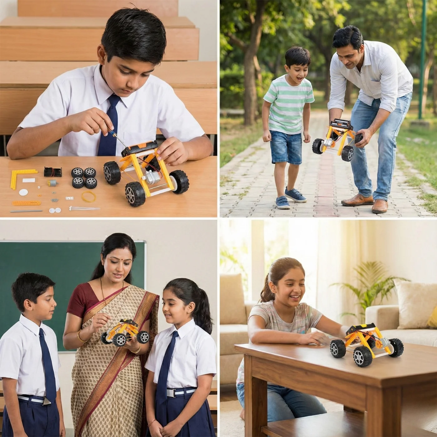 Pludo STEM Kit DIY Rover Builder – Mechanics of Motion DIY Kids Learning Toy for Kids 8–11 | Grade 3–5 Motion & Force Model - Image 4