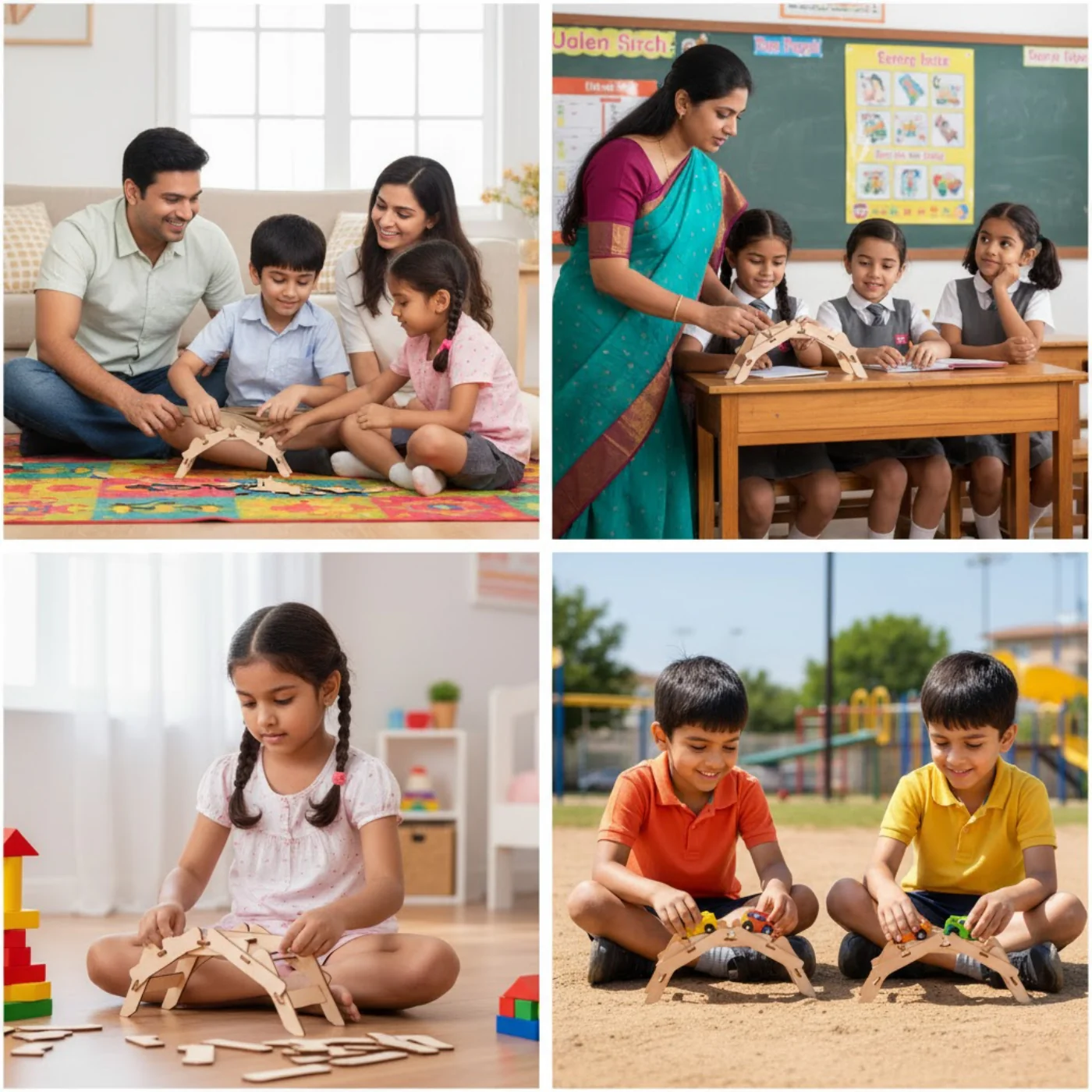Pludo STEM Kit Little Builders – DIY Educational Toy for Kids 3–8 | Grade Preschool–2 Multiplier Force Bridge Project - Image 6