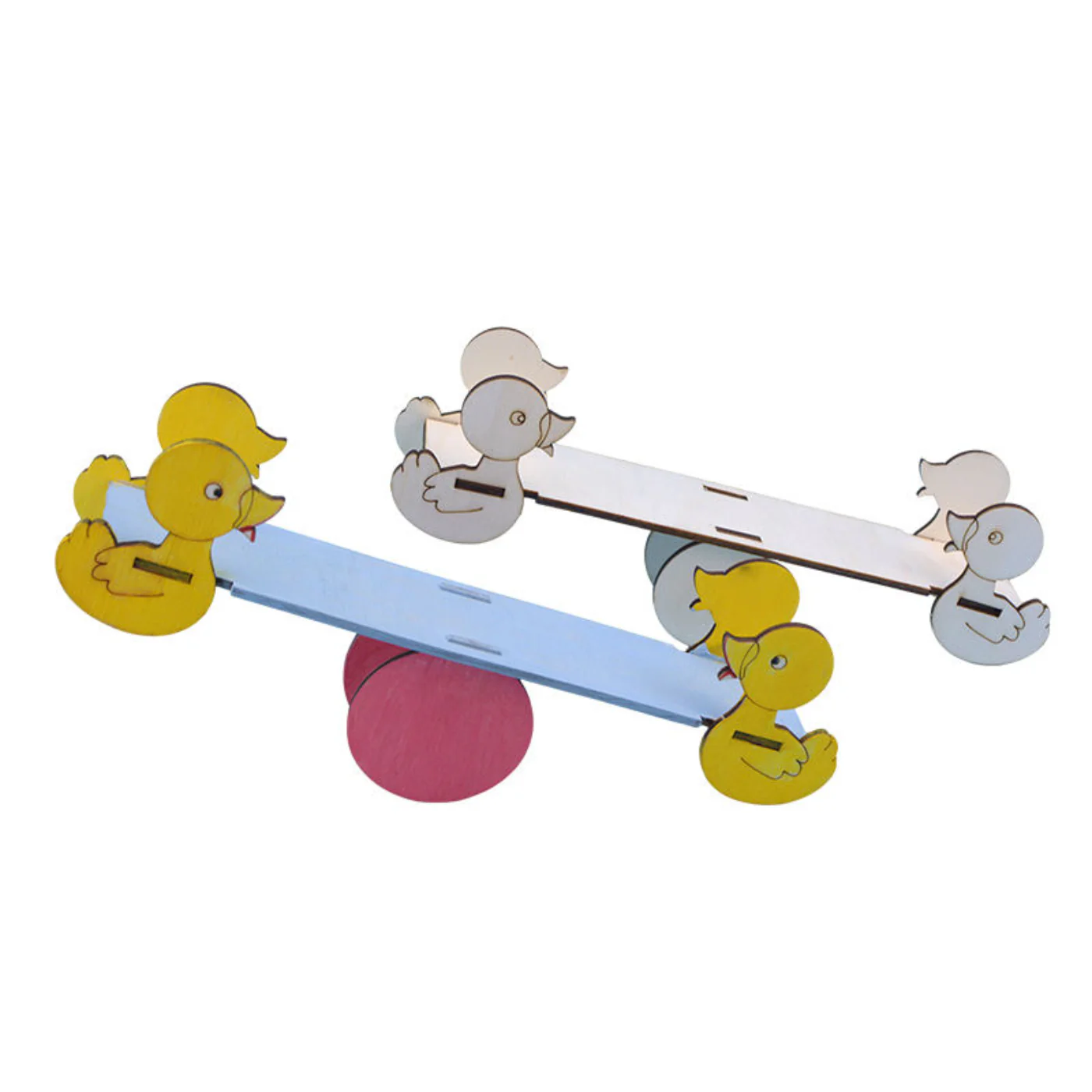 Pludo STEM Kit Mini Balancer – DIY Educational Toy for Kids 3–8 | Preschool–2 Wooden Seesaw Balance Model - Image 2