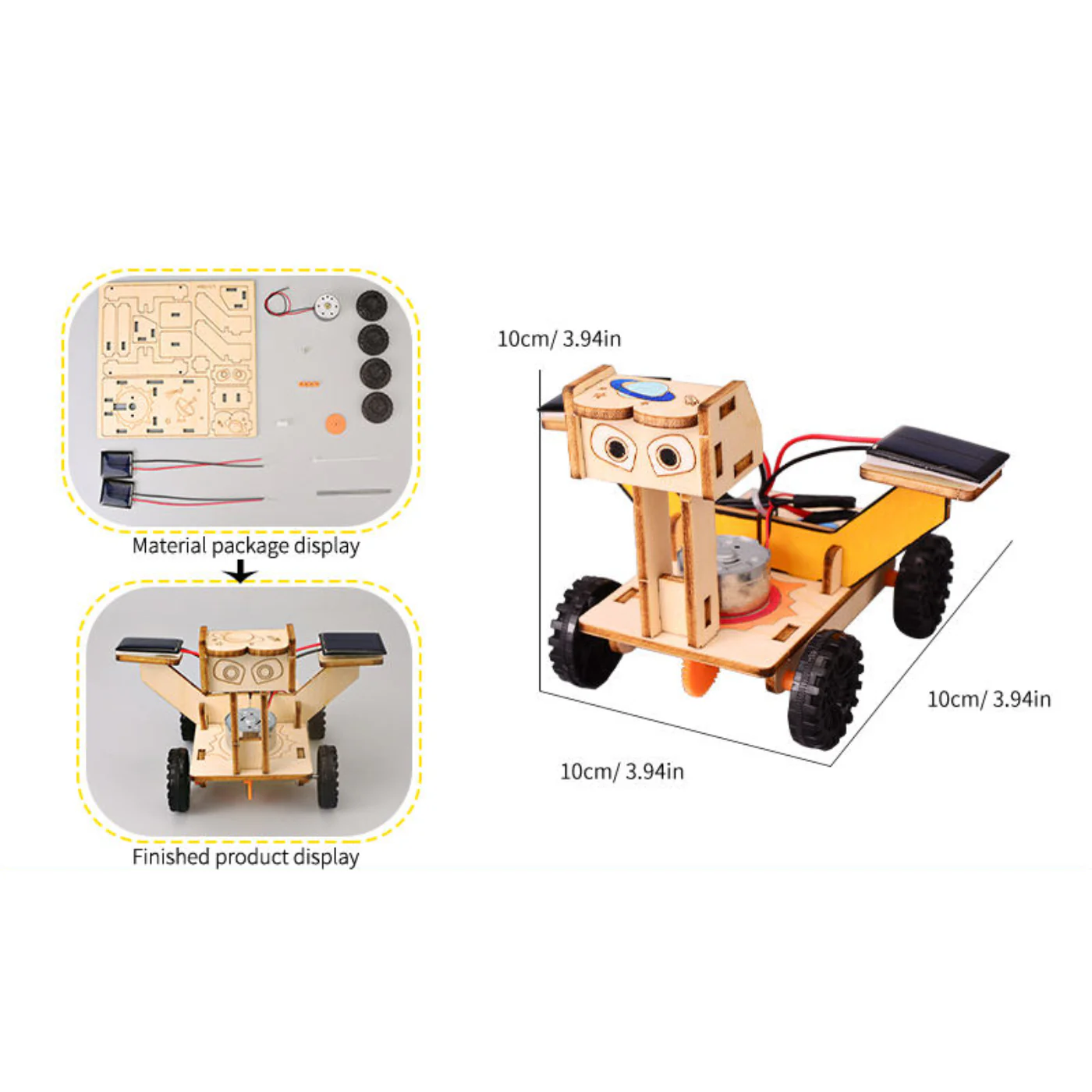 Pludo STEM Moon Rover Kit – DIY Science Experiment Kit for Kids 11–14 | Grade 6–8 Solar Energy Model - Image 3