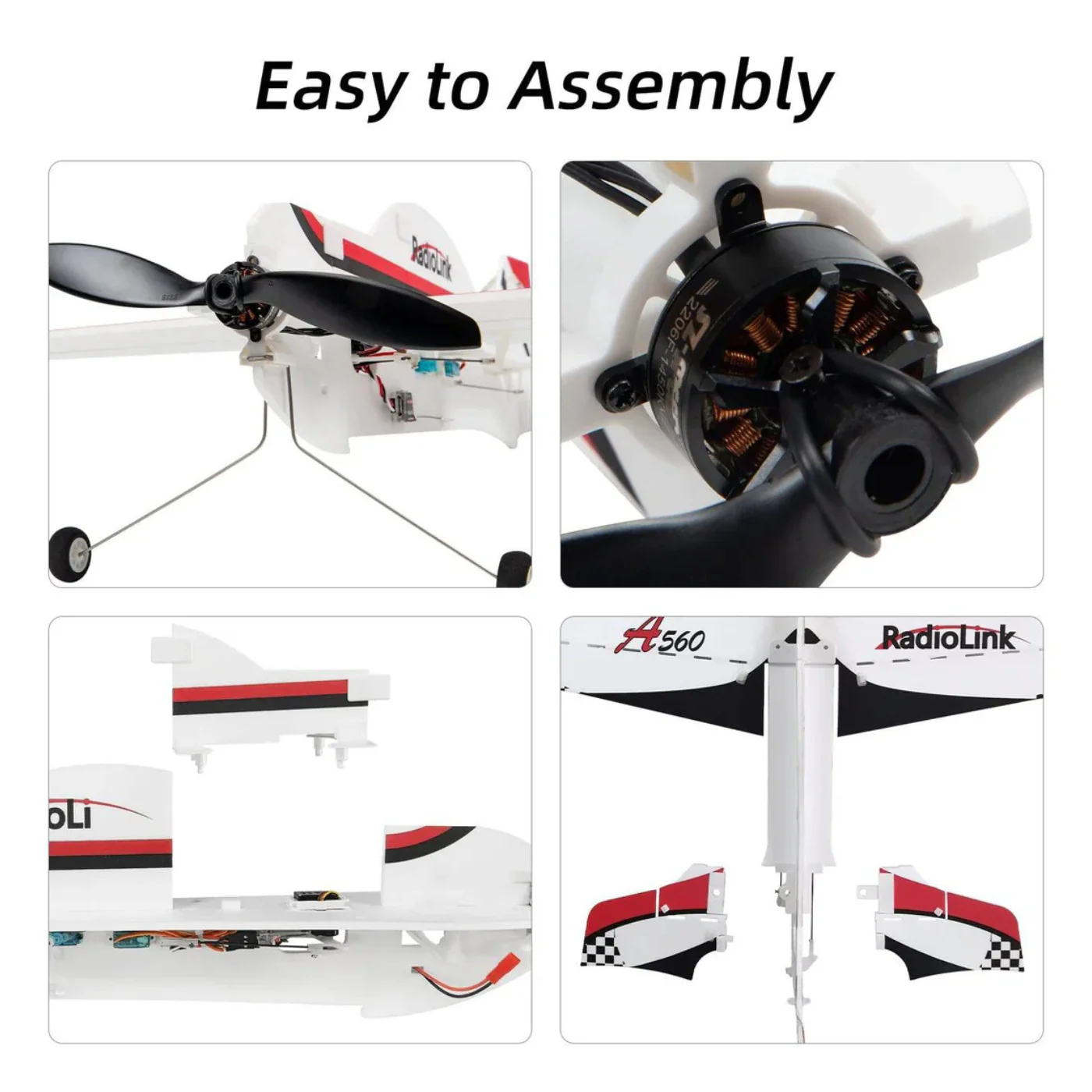 Radiolink A560 PNP RC Airplane with 6 Flight Modes (No Radio/Receiver/Charger) - Image 3