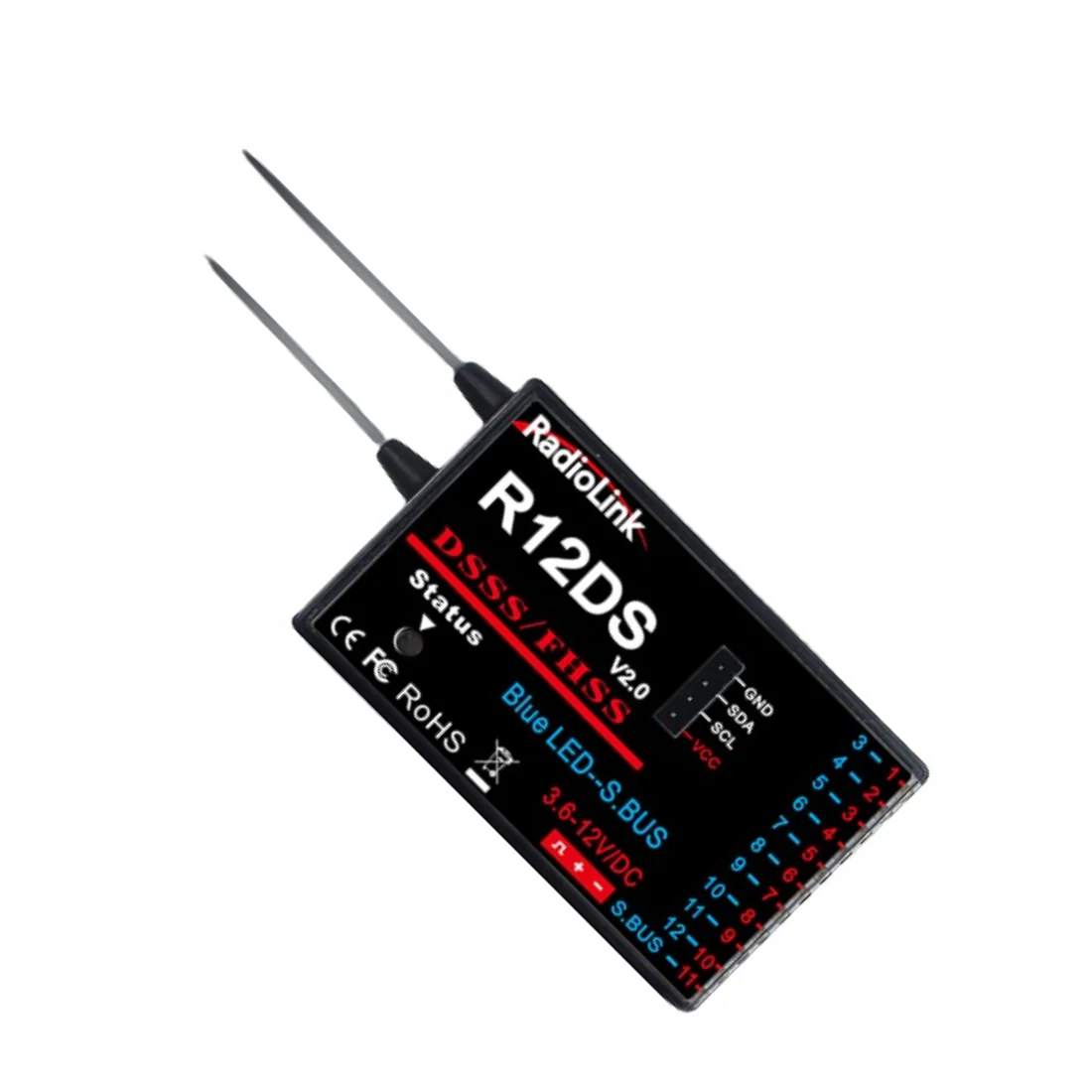 Radiolink R12DS 2.4GHz 12CH SBUS/PWM Receiver - Image 3