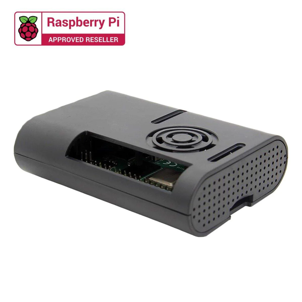 Raspberry Pi 4 ABS Black Case with Fan - Image 2