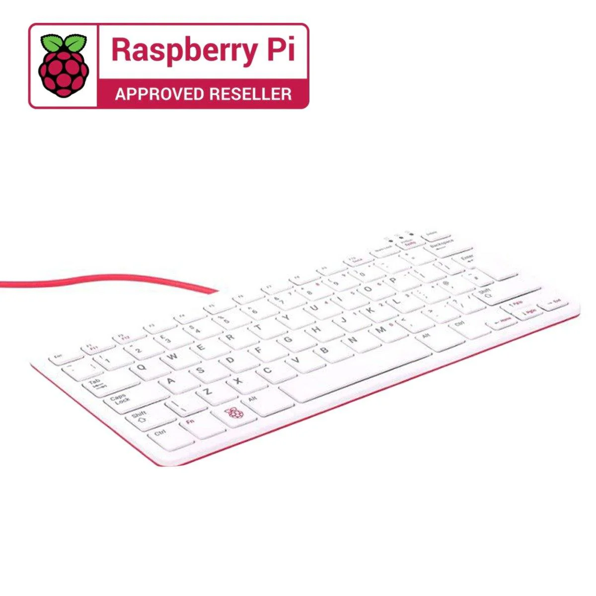 Raspberry Pi Official Keyboard (White-Red) - Image 2