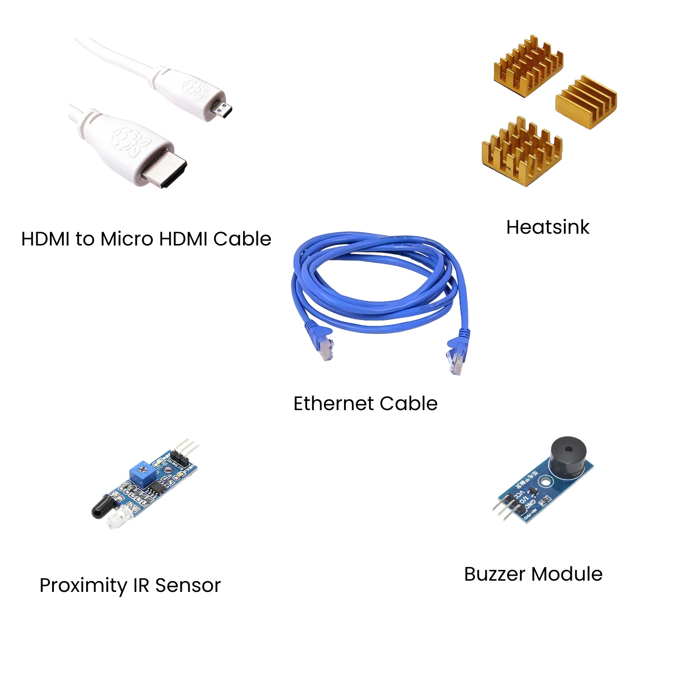 Raspberry Pi4 8GB Model B Ultimate Kit- Case, Power Adapter, Heatsink, HDMI Cable, Ethernet Cable, 32 GB SD Card, Sensors and Manual - Image 3