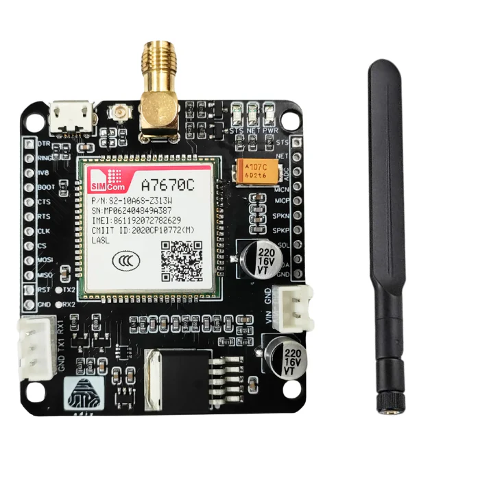 SIM A7670C 4G LTE Development Board with 4G Antenna - Image 5
