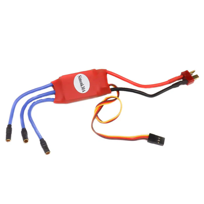 SimonK Red 30A BLDC ESC Electronic Speed Controller with Connectors - Image 3