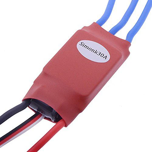 SimonK Red 30A BLDC ESC Electronic Speed Controller with Connectors - Image 4