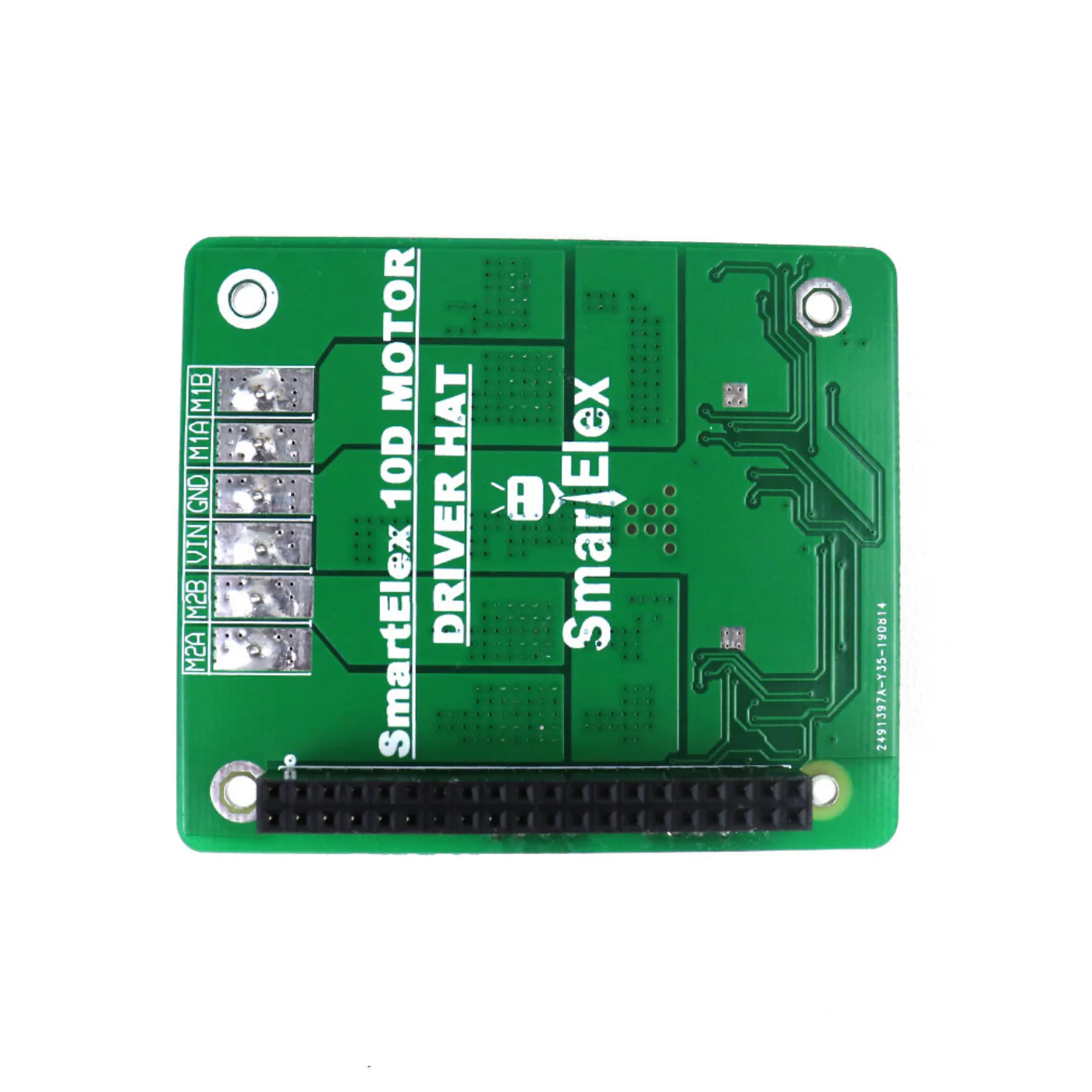 SmartElex 10D DC Motor Driver HAT for Raspberry Pi | PWM Driver HAT with PWM Speed Control - Image 3