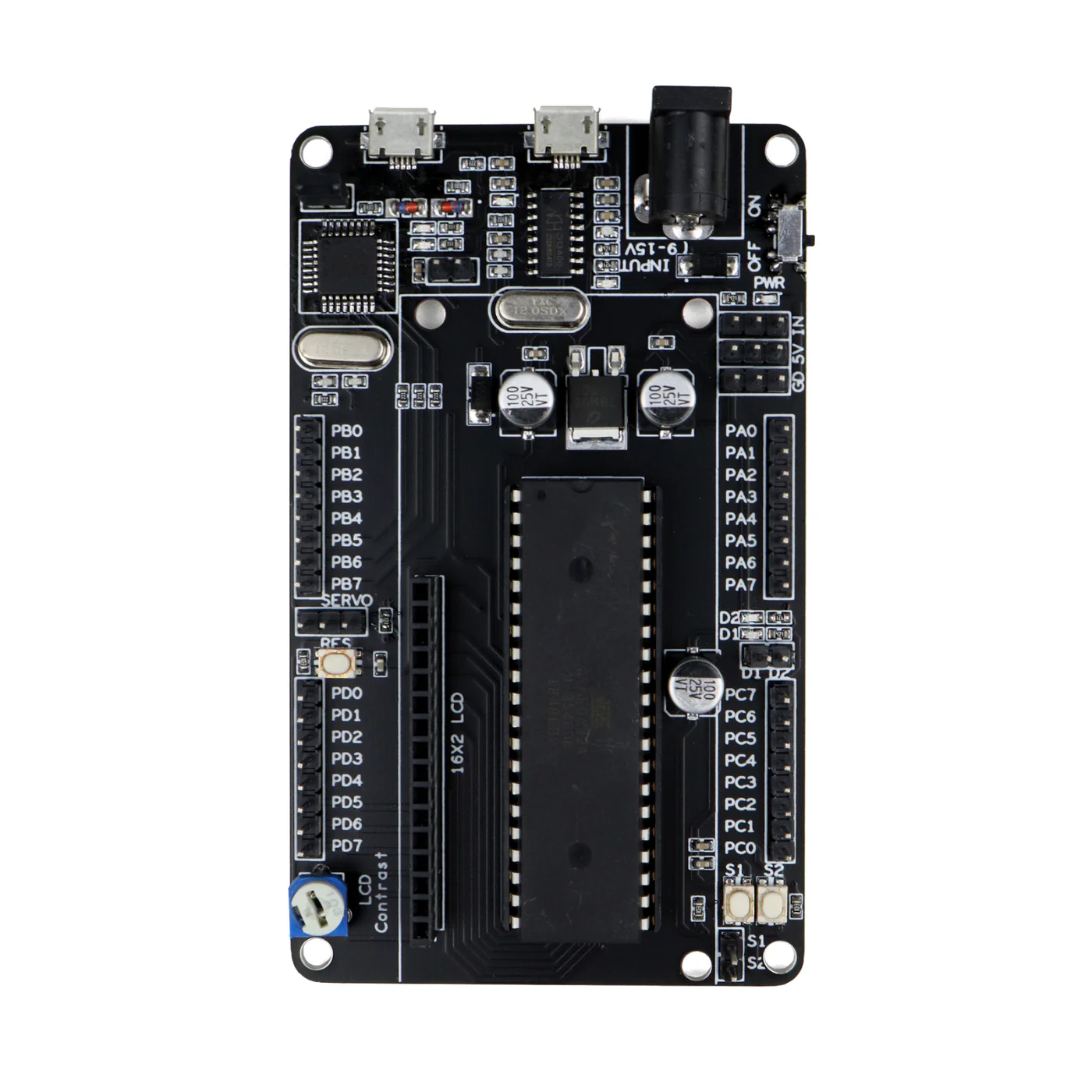 SmartElex ATmega32 Development Board – AVR Microcontroller with Onboard USB Programmer - Image 4