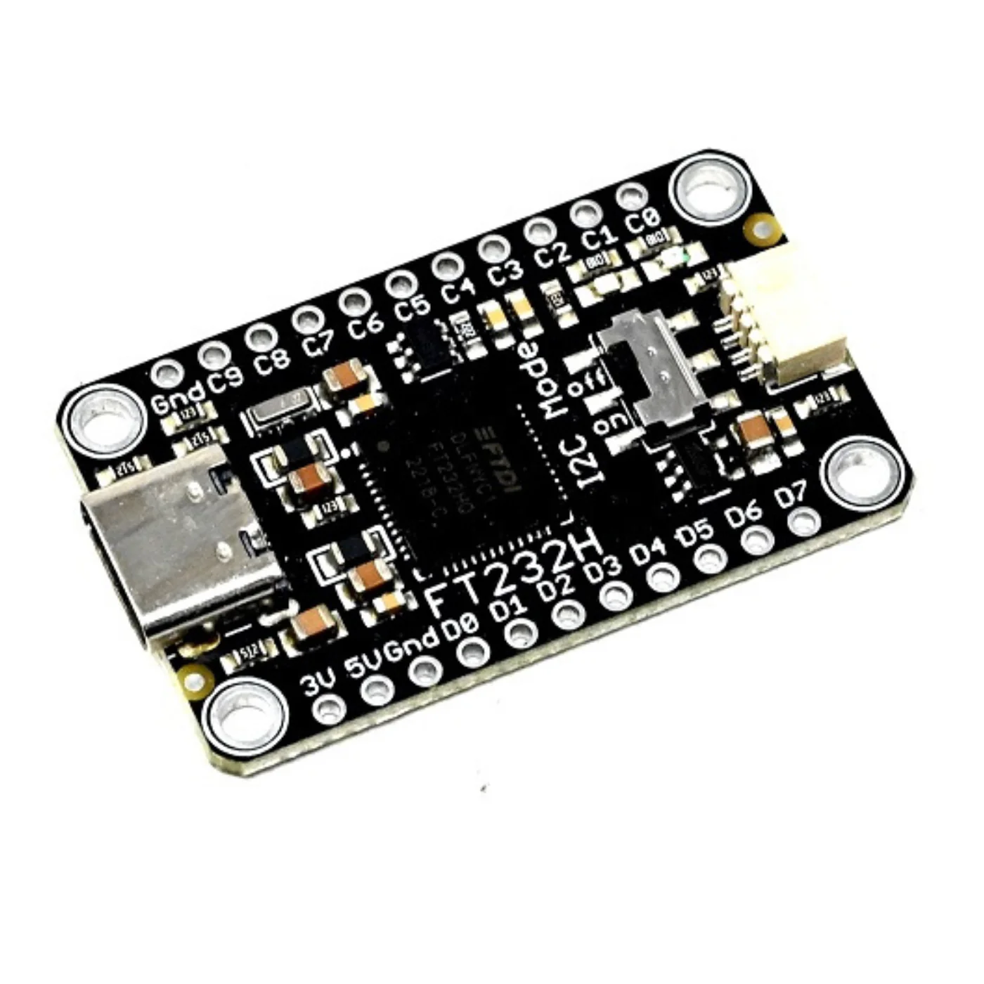 SmartElex FT232H Breakout Board Converts USB to GPIO, SPI, I2C, UART & JTAG
