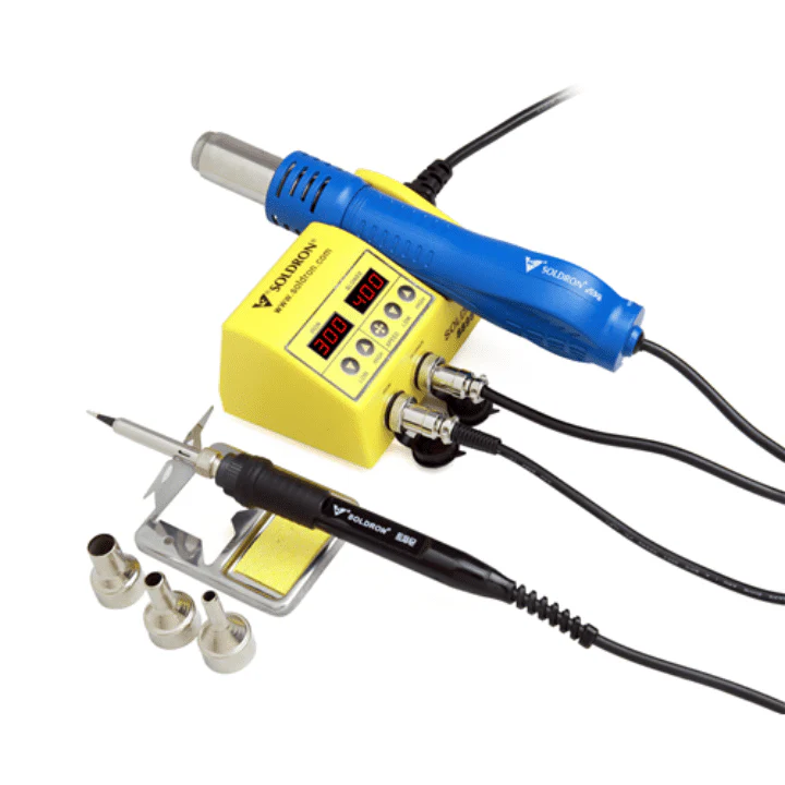 Soldron 8898 Portable Dual Hot Air Soldering Station - Image 2