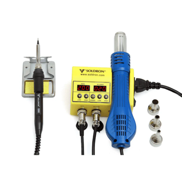 Soldron 8898 Portable Dual Hot Air Soldering Station - Image 3