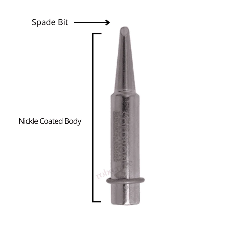 Soldron Nickel Plated Spade Bit for Soldron 50W Soldering Iron - BN50S5 - Image 3