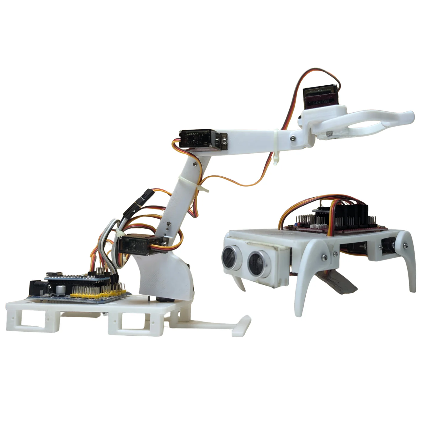 STEM 2-in-1 Robotic Kit Quadruped Dog Robot and 4DOF Robotic Arm