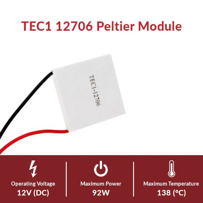 TEC1-12706 6A Thermoelectric Cooler Peltier Module - Image 3