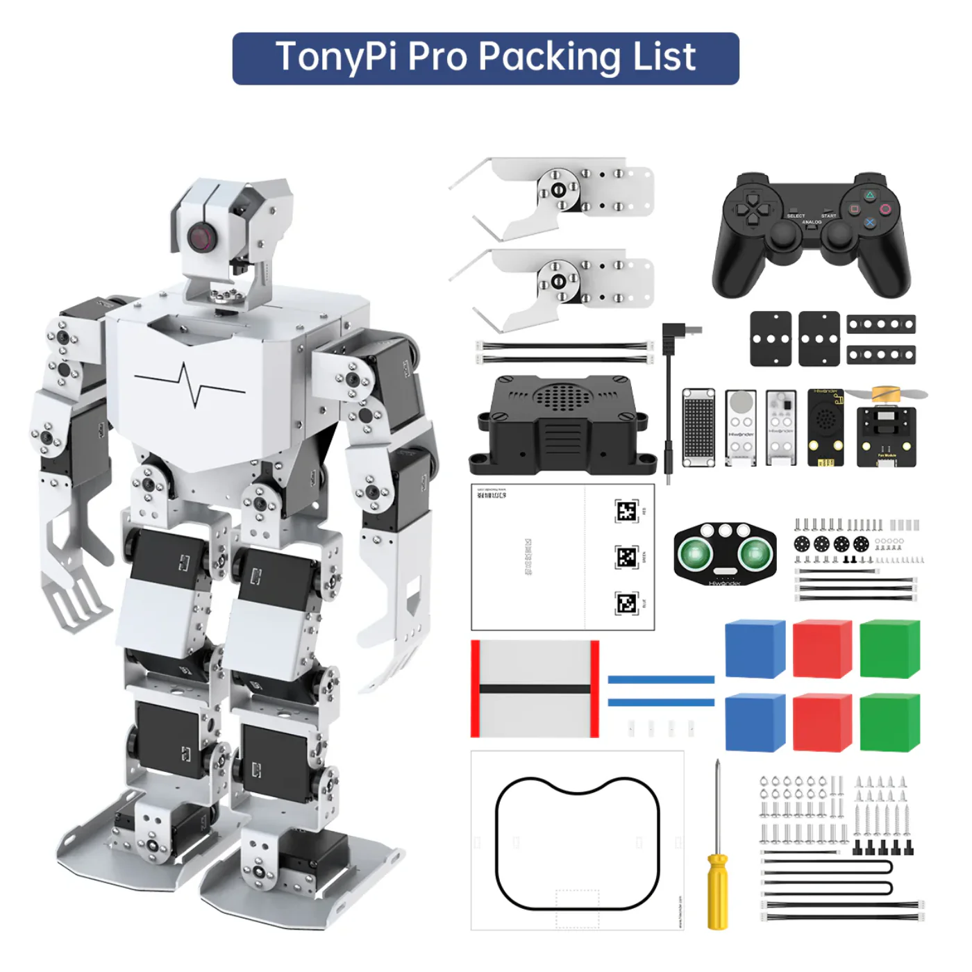 TonyPi Pro Hiwonder Humanoid Robot Development Kit with AI Vision & Raspberry Pi 4B 4GB - Image 11