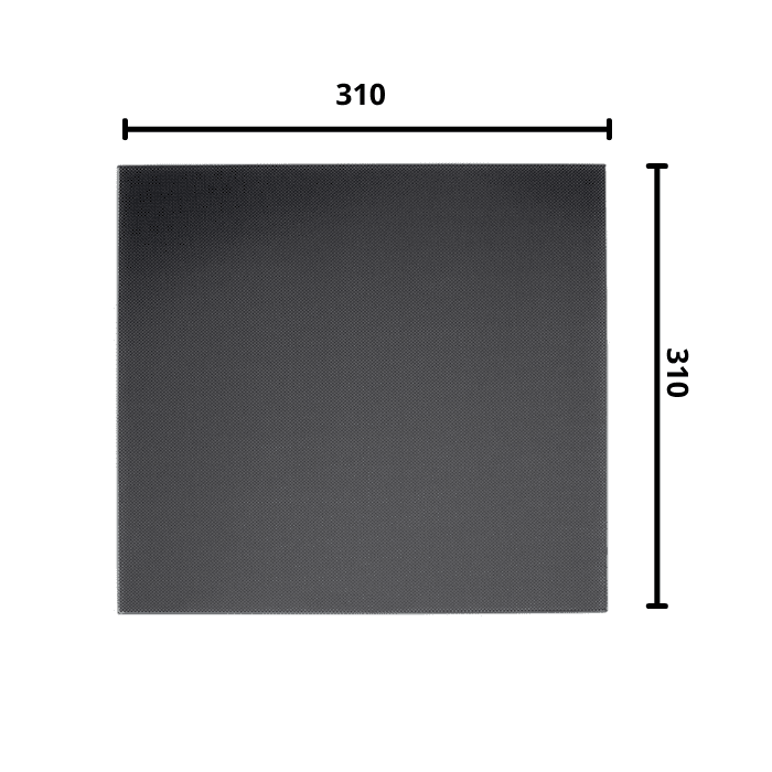 Ultrabase 310*310mm 3D Printer Platform Tempered Heated Bed Glass Plate with Microporous Coating - Image 3