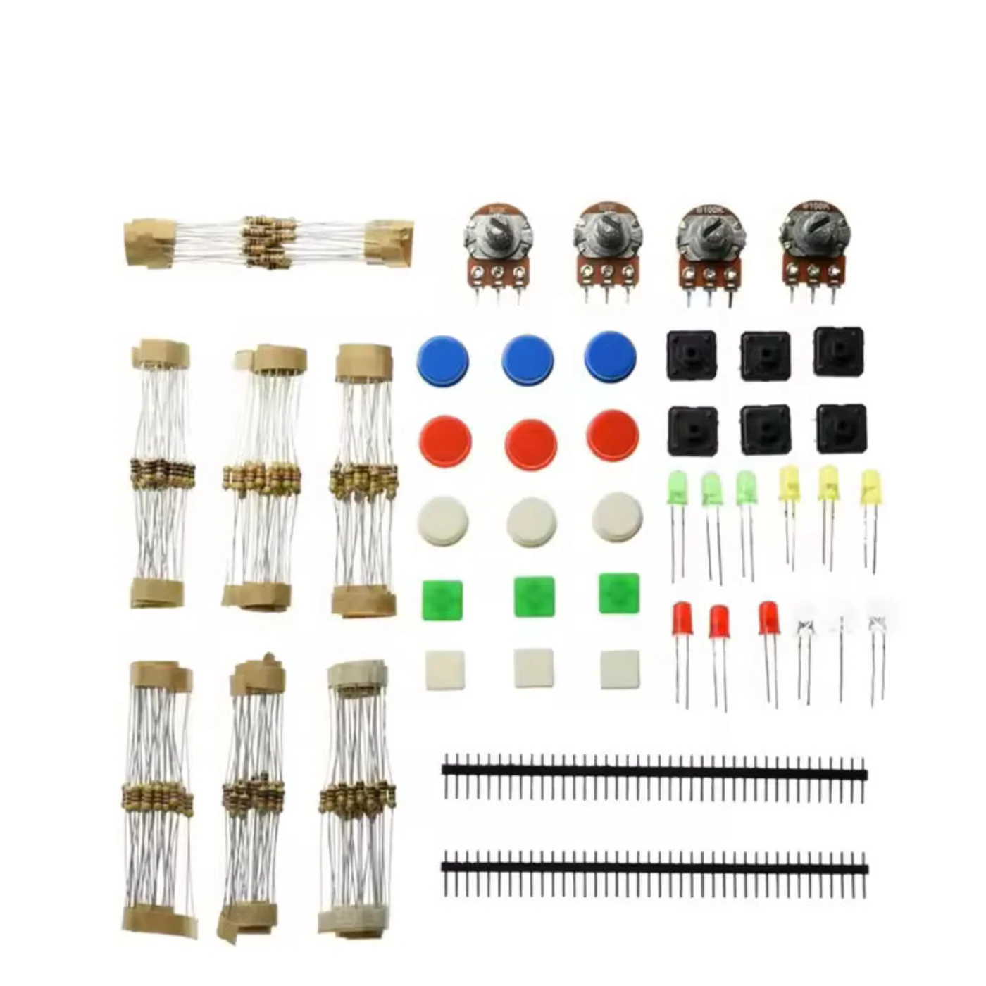 Universal Electronic Component Kit A1 – Resistors, LEDs, Potentiometers & Switches Starter Pack - Image 2