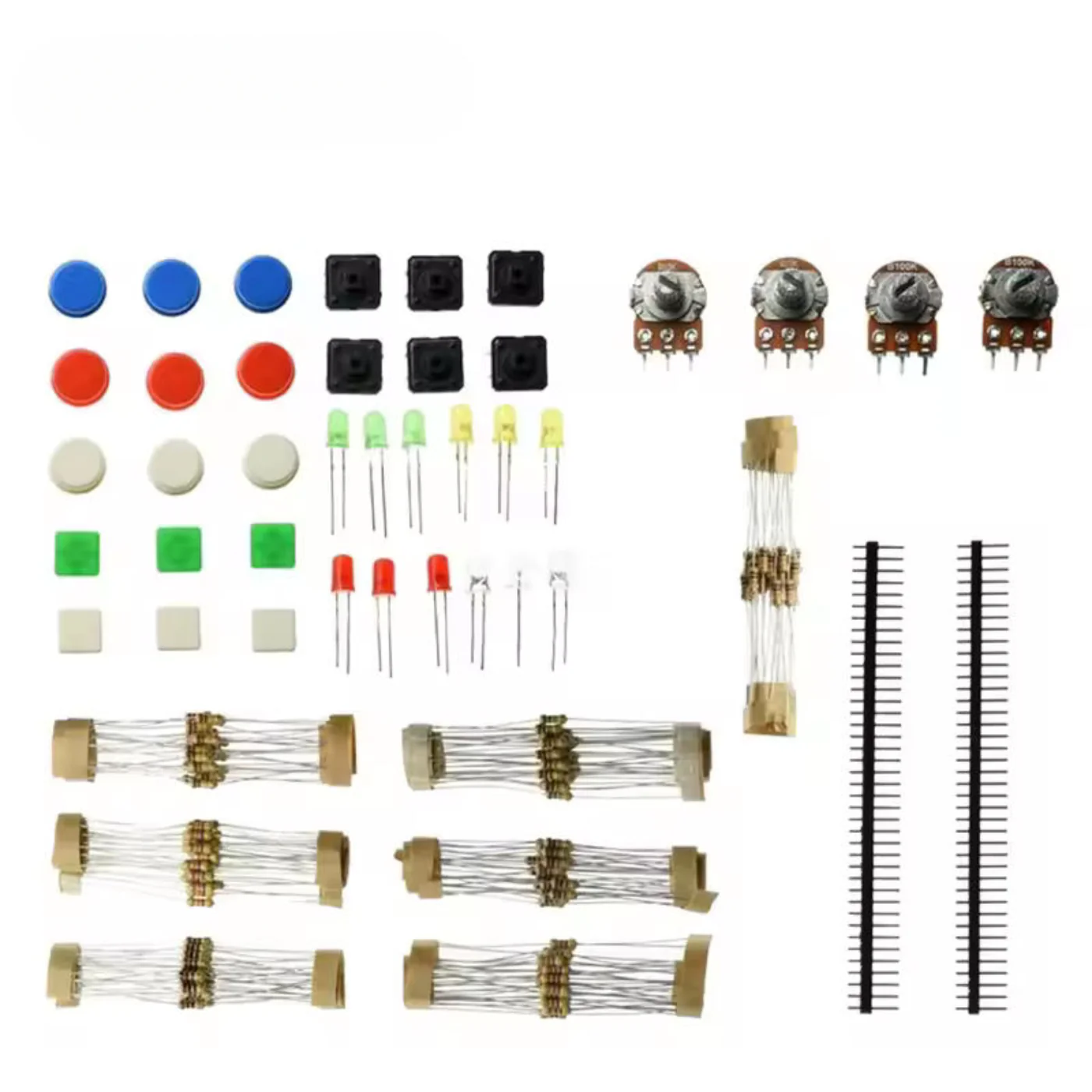 Universal Electronic Component Kit A1 – Resistors, LEDs, Potentiometers & Switches Starter Pack - Image 3