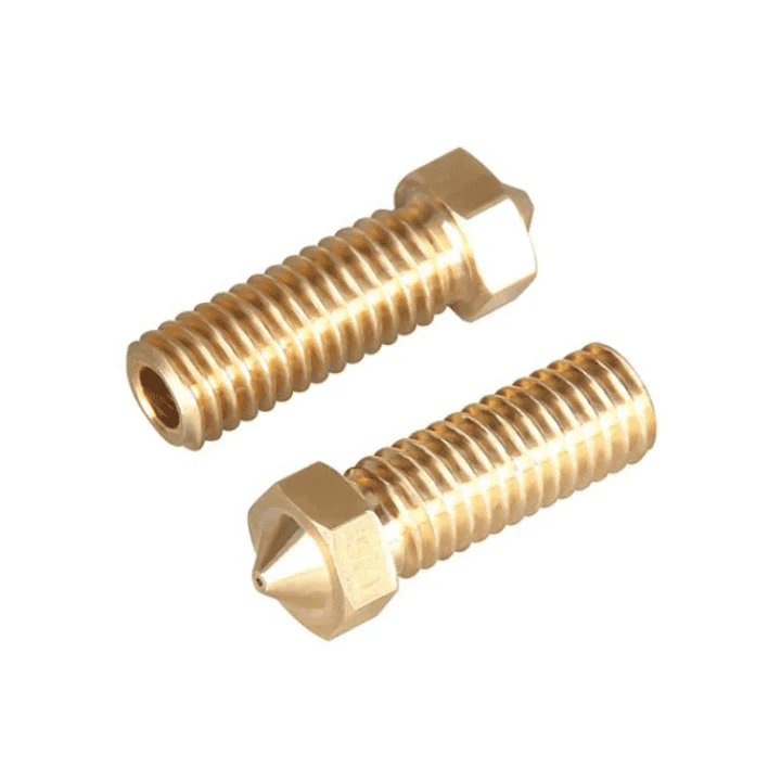 V6 Volcano Brass Length Extruder Nozzle 1.75mm x 1.2mm - Image 3