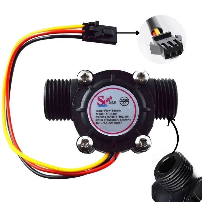 1/2 Inch Water Flow Sensor - YF-S201 - Image 2