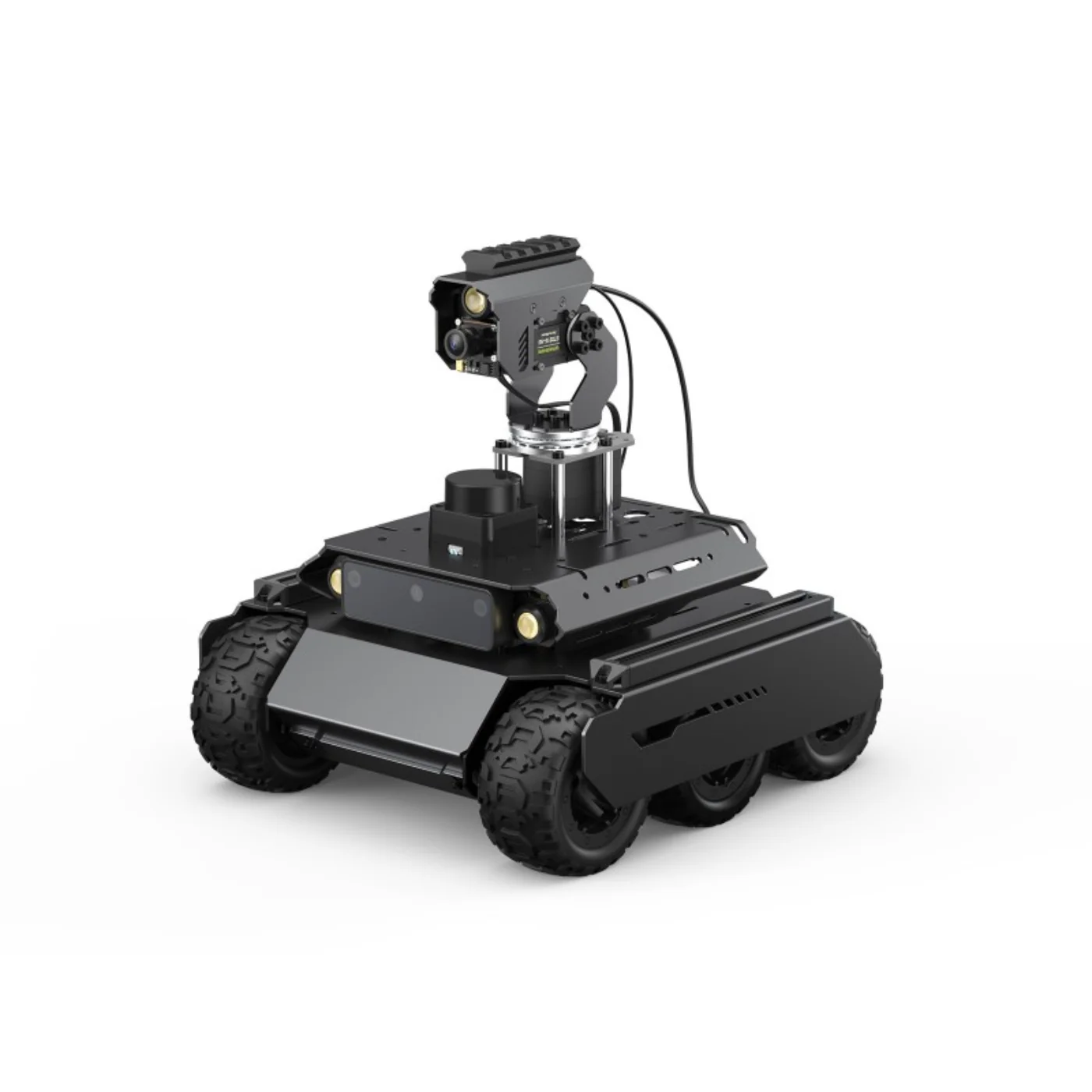 Waveshare UGV Rover ROS 2 Open-source 6 Wheels 4WD AI Robot Suitable for Raspberry Pi 4B / Raspberry Pi 5 Dual controllers, All-metal Body, Flexible and Expandable - Image 5